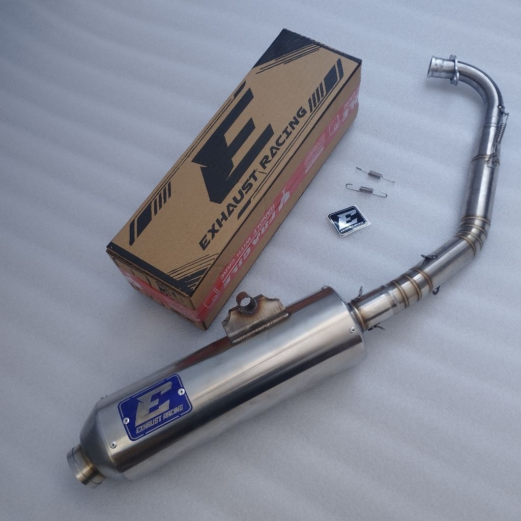 knalpot Standar Racing Eternal Exhaust inlet 38 stainless Aerox Nmax Vario Pcx suara bas adem