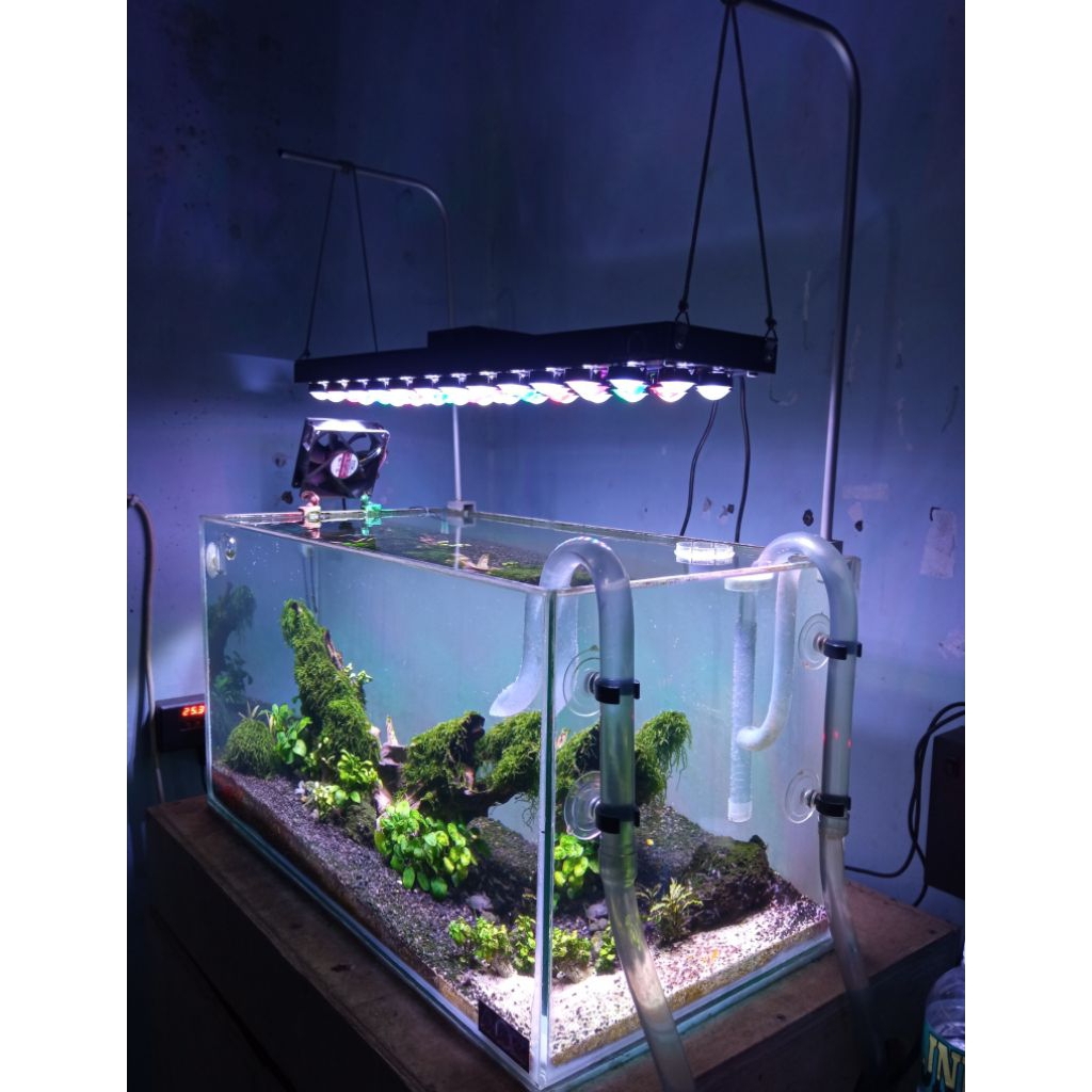 Lampu led HPL 50cm 50watt full lensa tiang gantung bekas