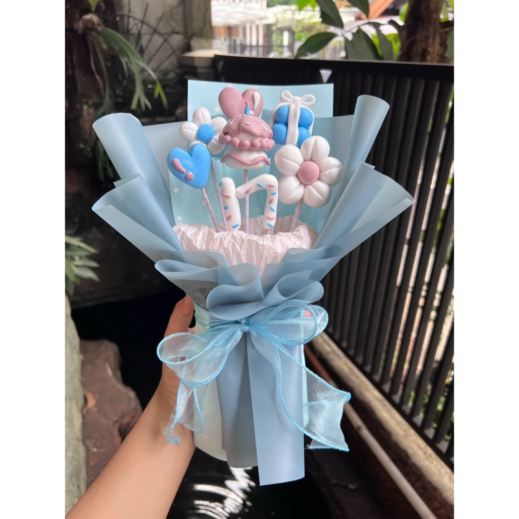Buket clay | Custom clay bouquet | Buket wisuda | Gift birthday | Clay bouquet flowers | Graduation 