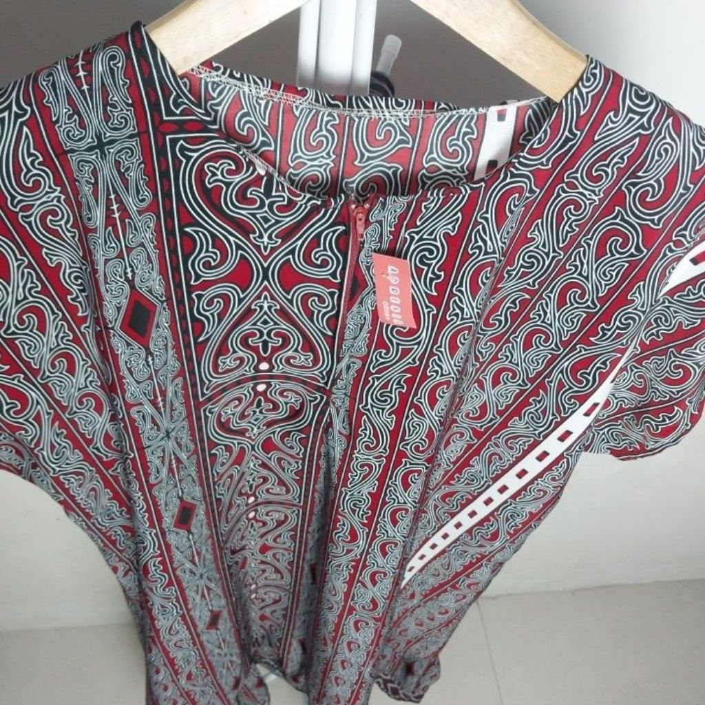 Tunik Daster Jumbo Merah Maroon