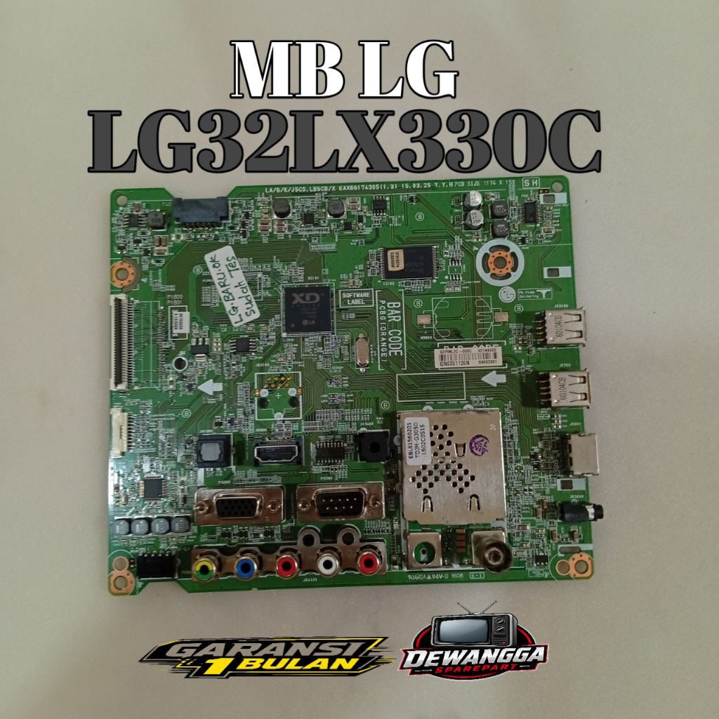 MB MAINBOARD TV LG LG32LX330C - MAINBOARD MOTHERBOAR MOBO TV LG LG32LX330C - BARANG LRI BERGARANSI