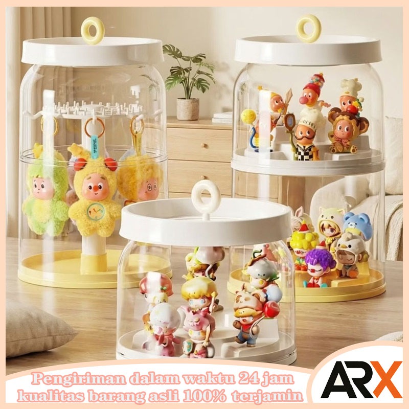 Acrylic Kotak Display Putar Blind Box / 360 Rotate Display Box Rak / Pajangan Akrilik Transparan Rot