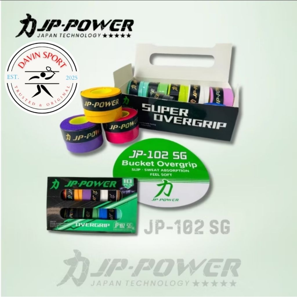 GRIP BADMINTON KARET JP POWER JP 102