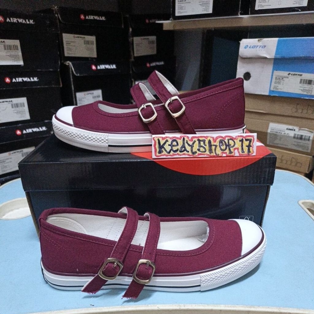 Sepatu Ballet wanita Airwalk Emma Maroon original resmi sport station