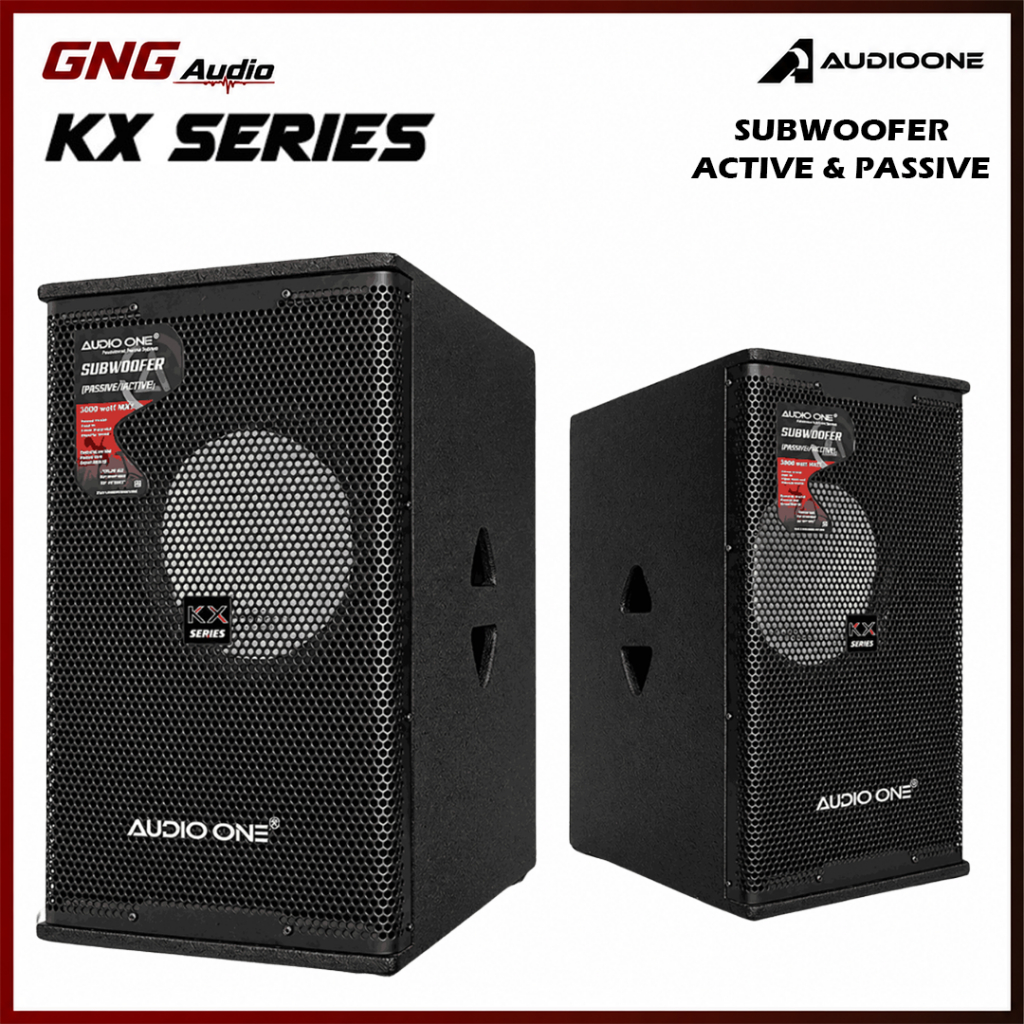 Subwoofer 12 Inch Aktif Pasif AUDIO ONE KX 112 Speaker Karaoke Full Bass Sound System I GG