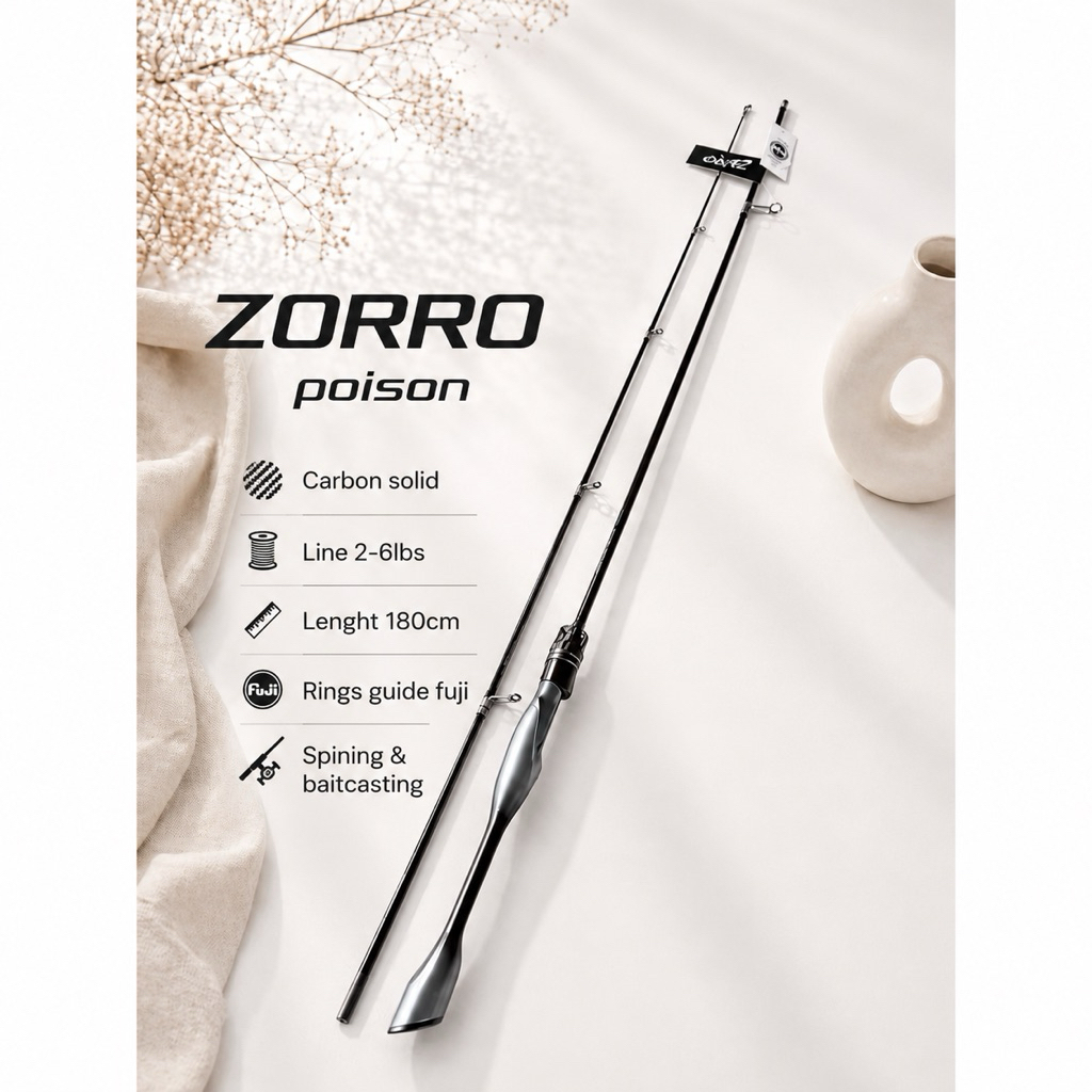 joran UL fuji zorro poison solid carbon