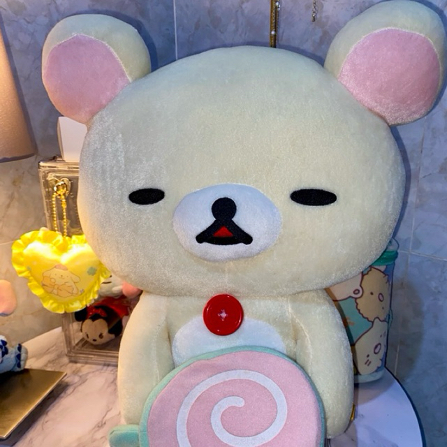 Sakura Latte Korilakkuma XL Plush Cherry Blossom Rilakkuma