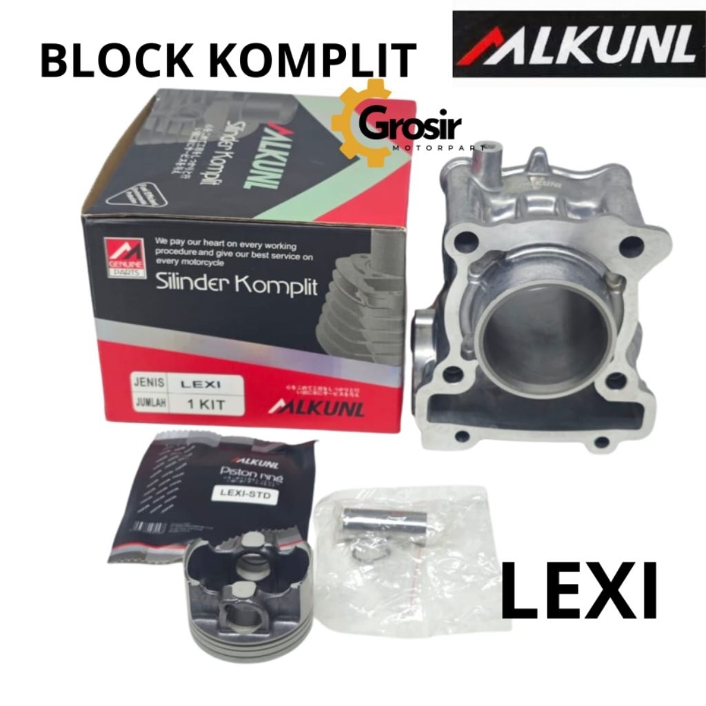 (Mlkunl) Cylinder Block Blok Komplit Assy Lexi