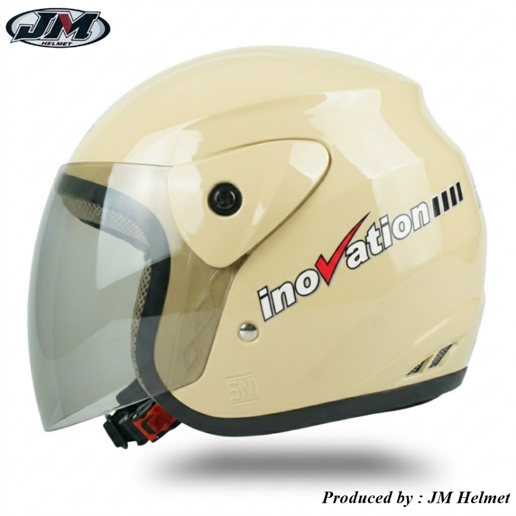 Helm JM SNI Original Nyaman Aman Laki Laki Perempuan | Helm SNI JM Half Face Lucu Aman Remaja Dewasa