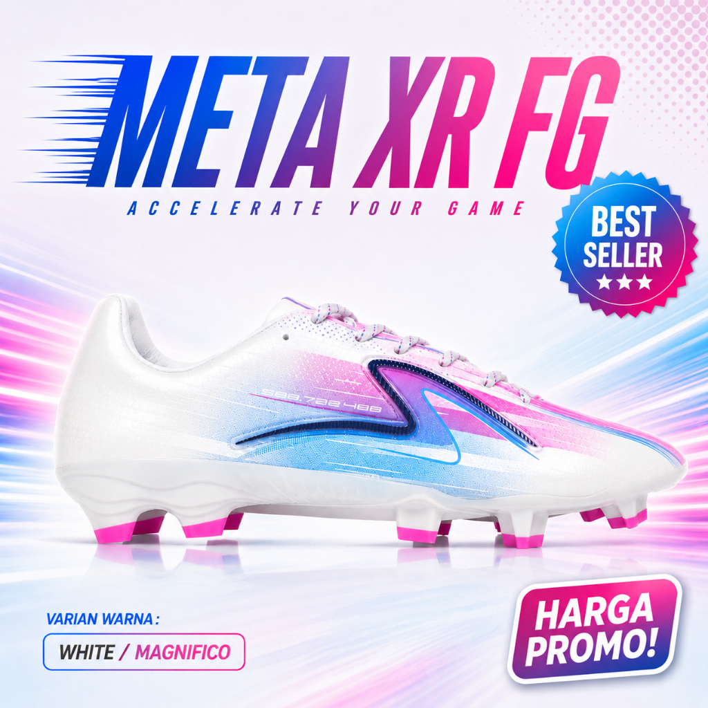 [COD] TALI SEPATU SEPAK BOLA SPECS LIGHTSPEED REBORN META XR FG WHITE MAGNIFICO