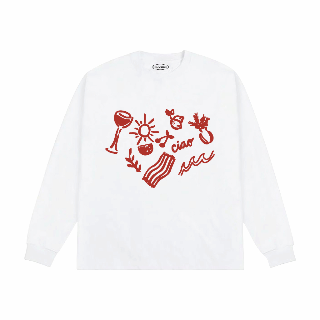 TS-Cencitive Bellaciao Longsleeve white