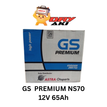 Aki mobil GS Premium NS70 original berkualitas PRODUK ORIGINAL 100%