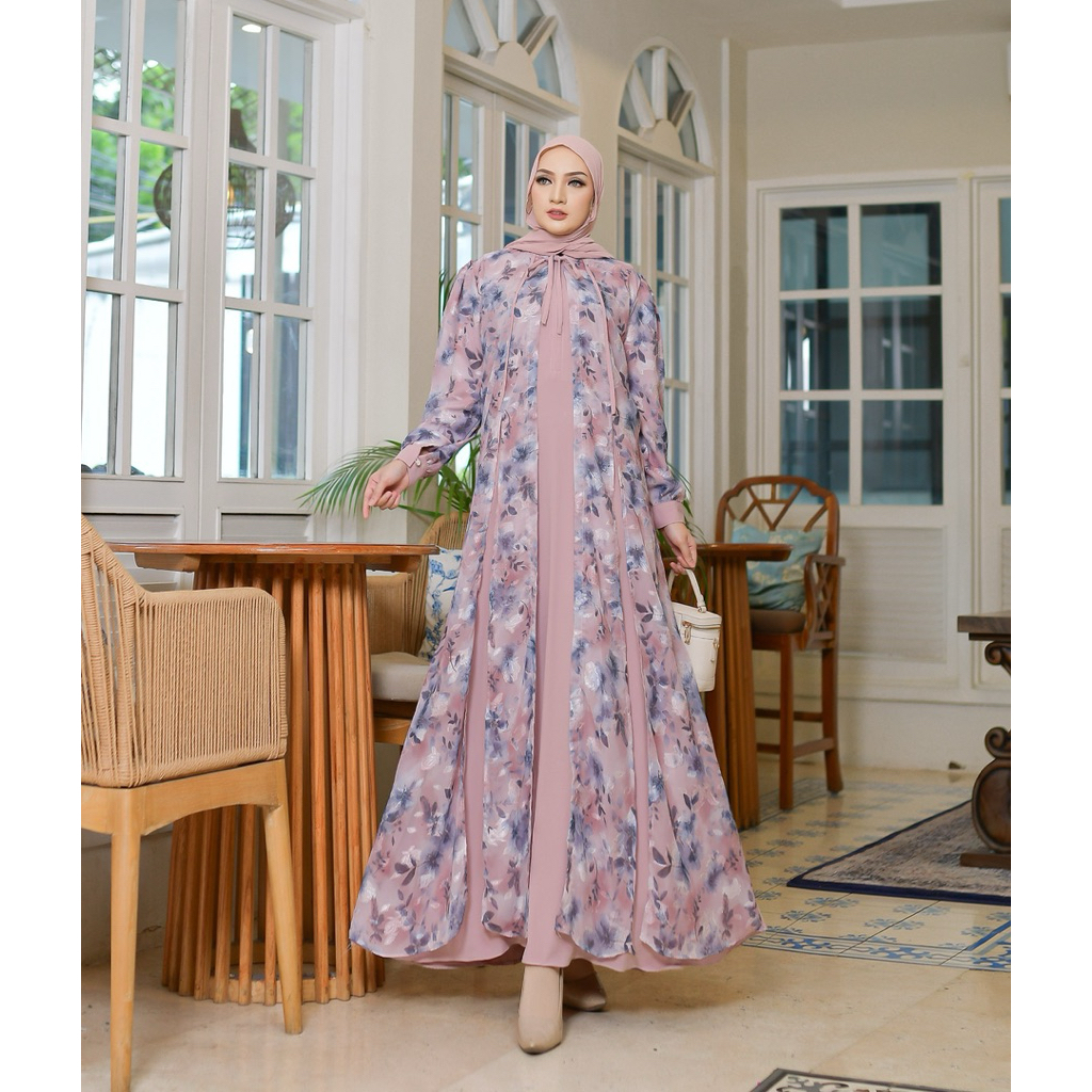GAMIS LINEN EMBROIDERY - LINEN BORDIR BY SYAFEERA - GAMIS KATUN BORDIR