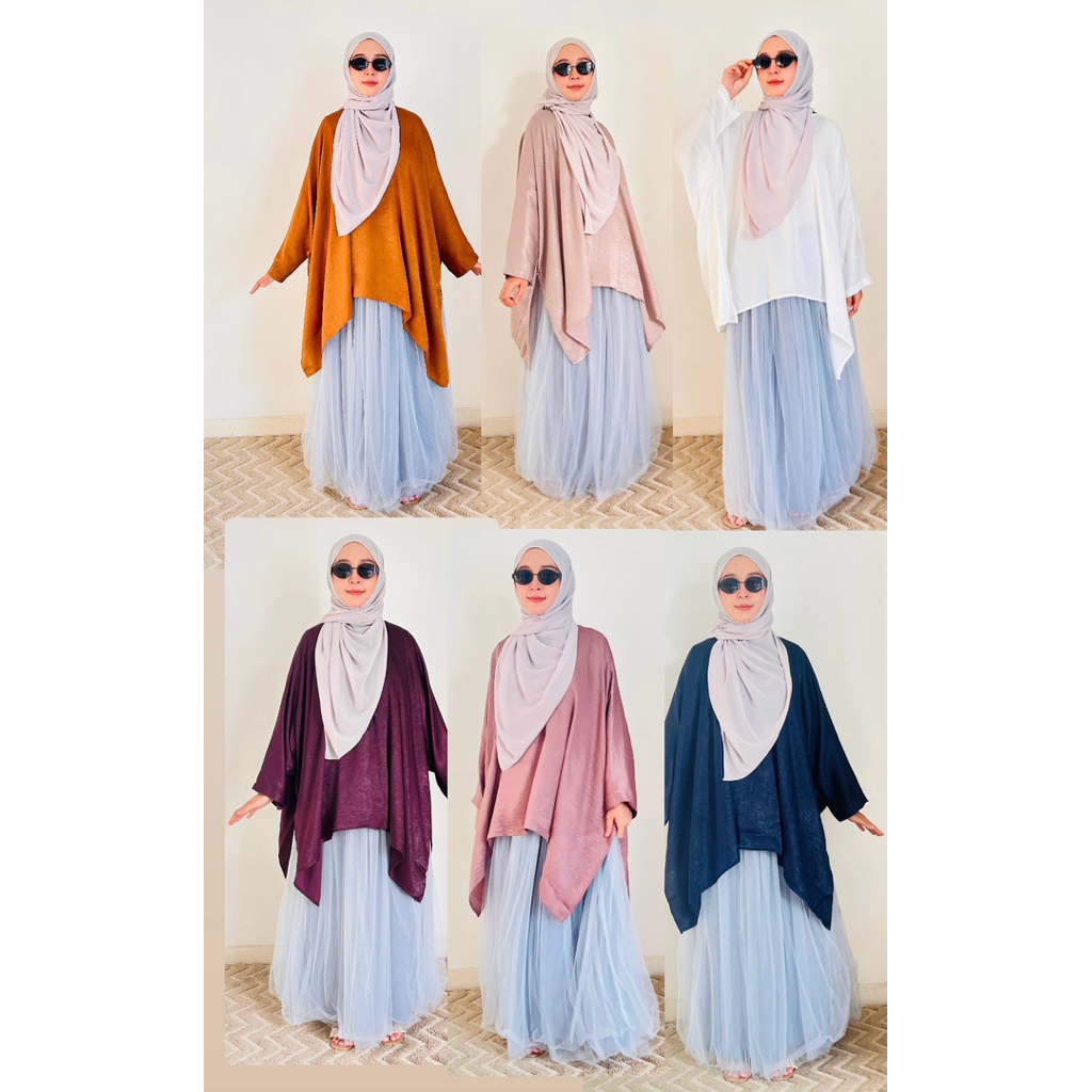 Tunik Kaftan Malay - Tunik Batwing - Kaftan Tunik Elwie - Tunik Santorini