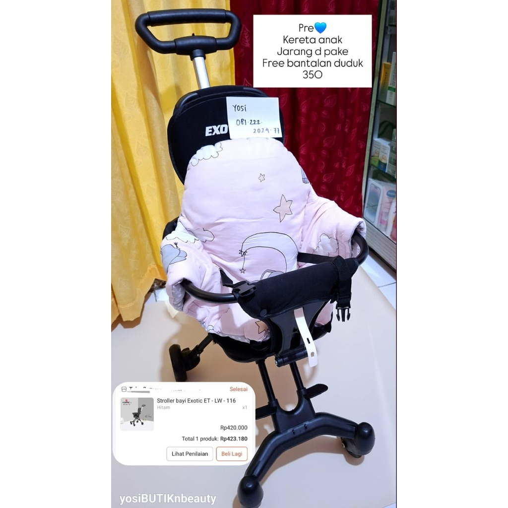 kereta anak stroller duduk anak exotic preloved