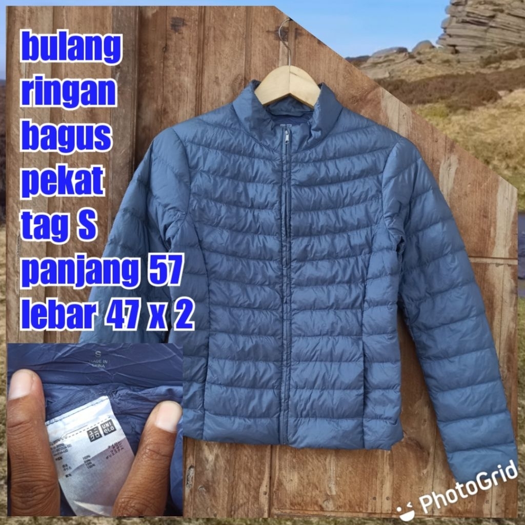 jaket gunung outdoor puffer winter salju gelembung bulang bulu angsa uniqlo ultraligh