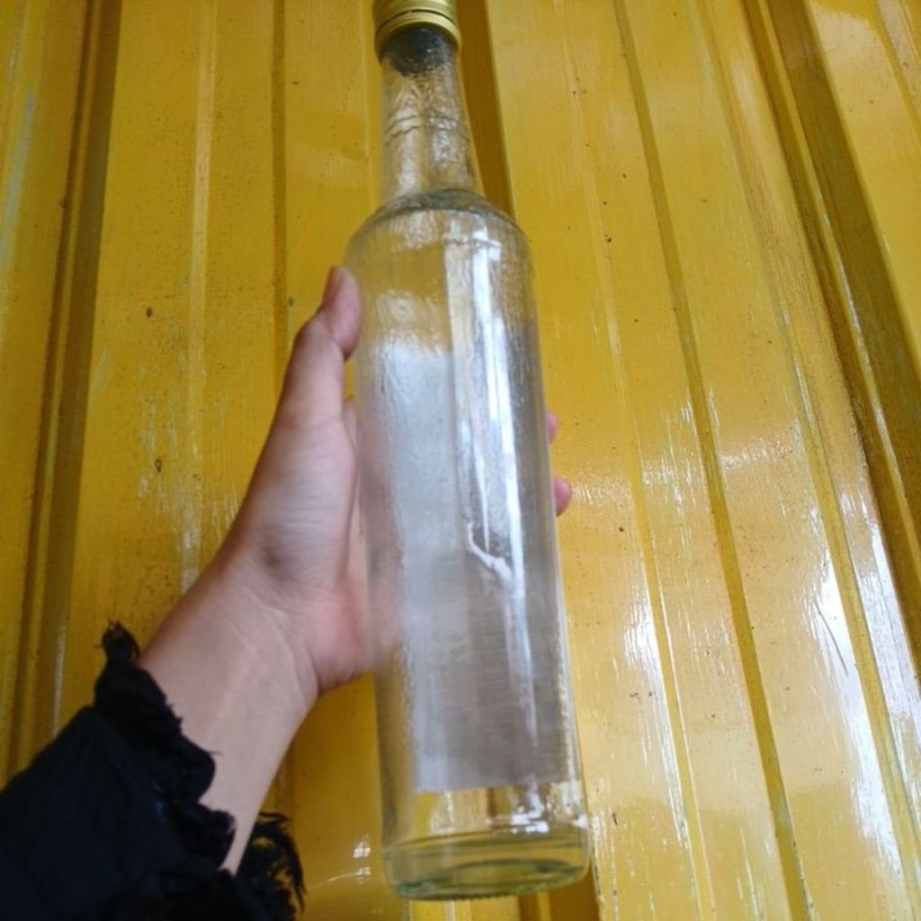 Botol Kaca BEKAS Marjan 460ml - Putih, Tahan Lama, Cocok untuk Madu & Jamul