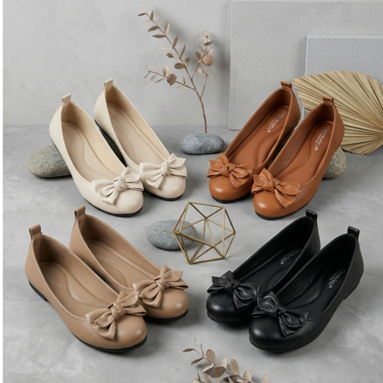 GRAVICI -Sepatu Sandal Flat Shoes Wanita Sepatu Kerja Wanita  AS-12