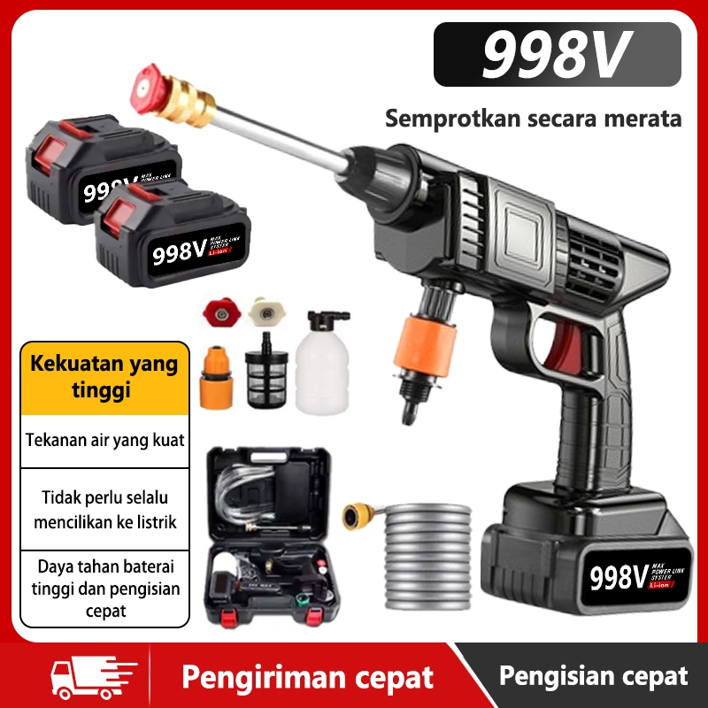 Pistol Cuci Mobil & Motor Bertekanan Tinggi / Semprotan Bertekanan Tinggi / Mesin Cuci Steam Portabe