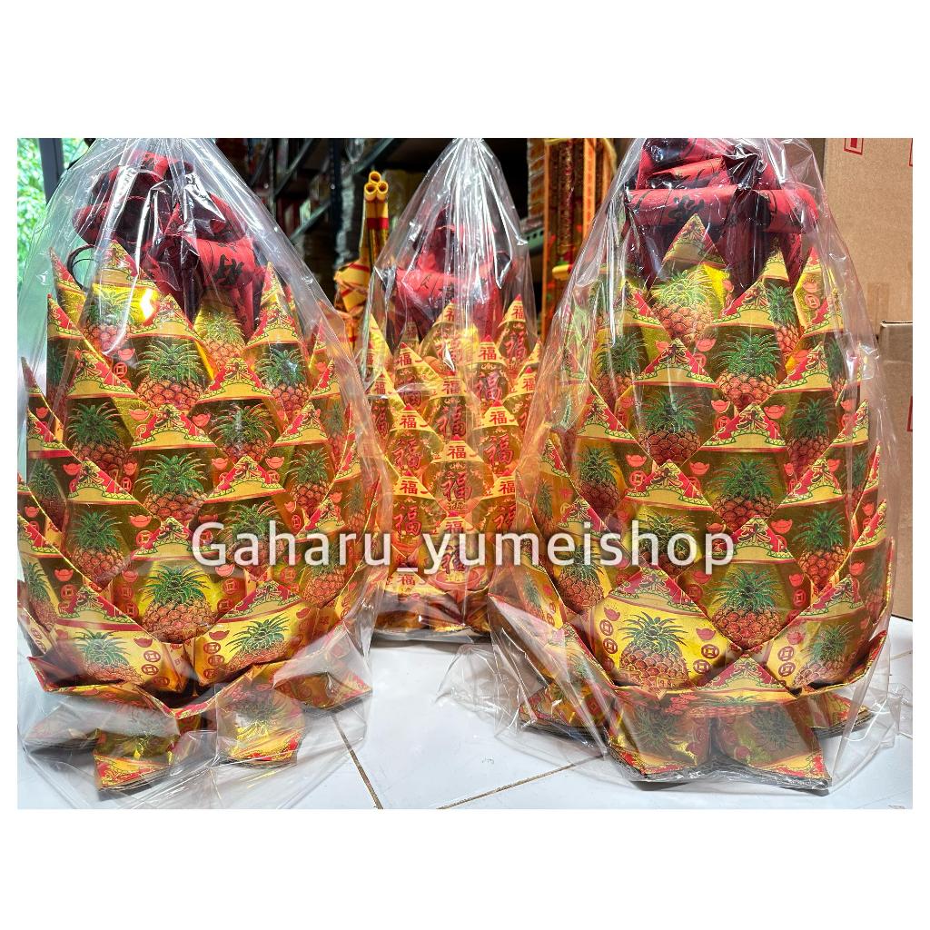 Nanas Lipatan Warna Warni Sembahyang Imlek Dewa