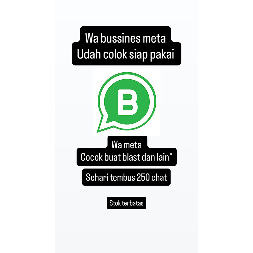 wa meta sudah colok siap pakai