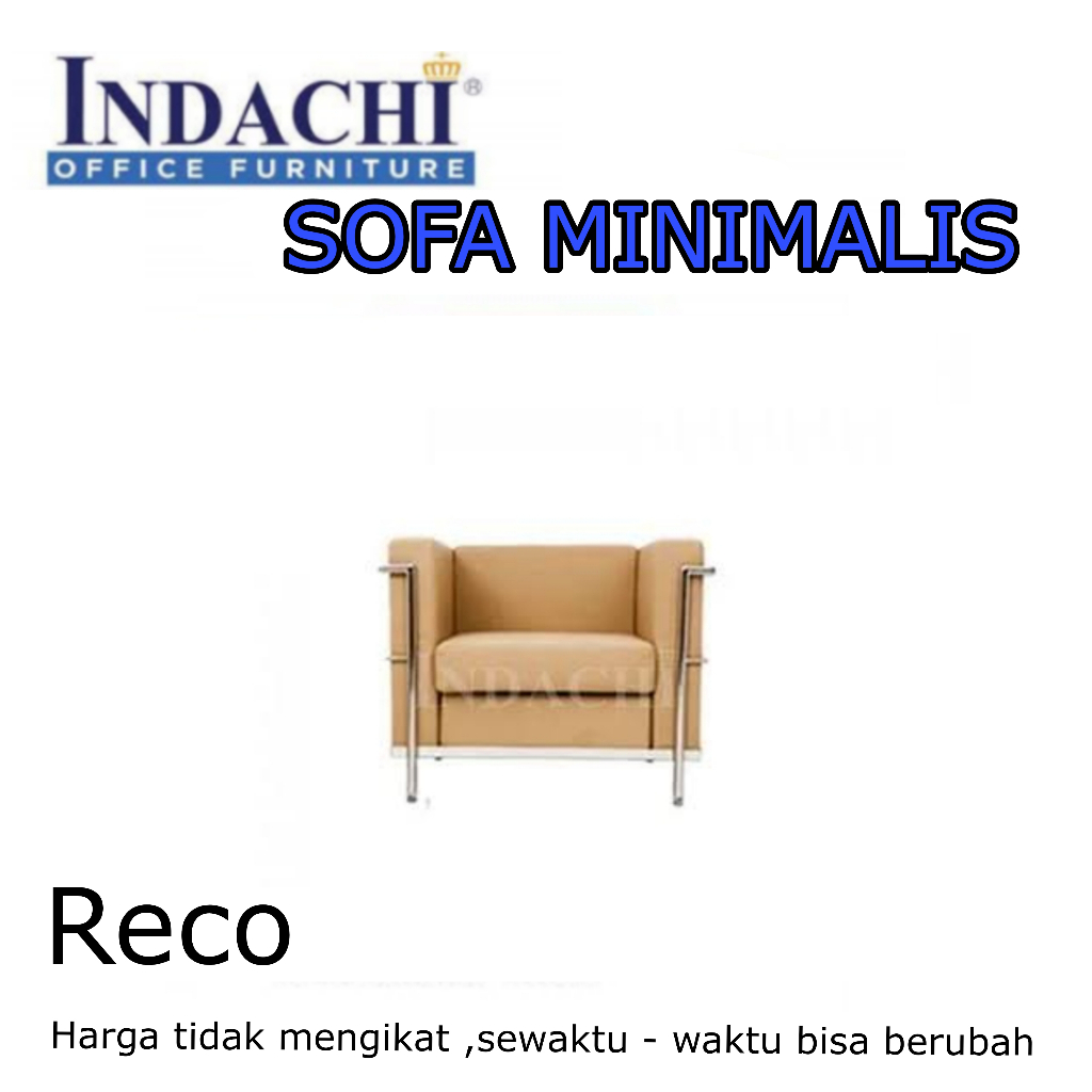 SOFA MINIMALIS INDACHI RECO SOFA RUANGAN TAMU SOFA KANTOR SOFA SANTAI