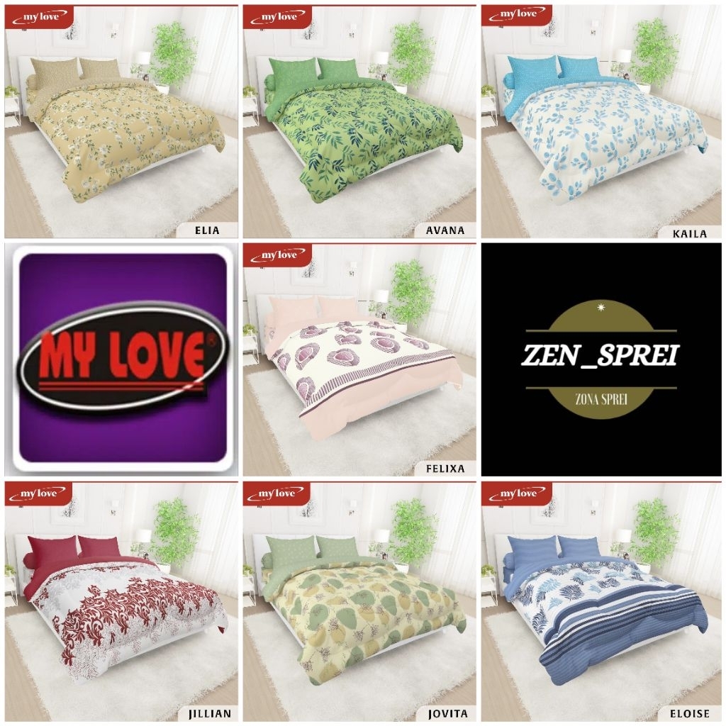 MY LOVE ORIGINAL - Bedcover all new my love bedcover only tanpa sprei