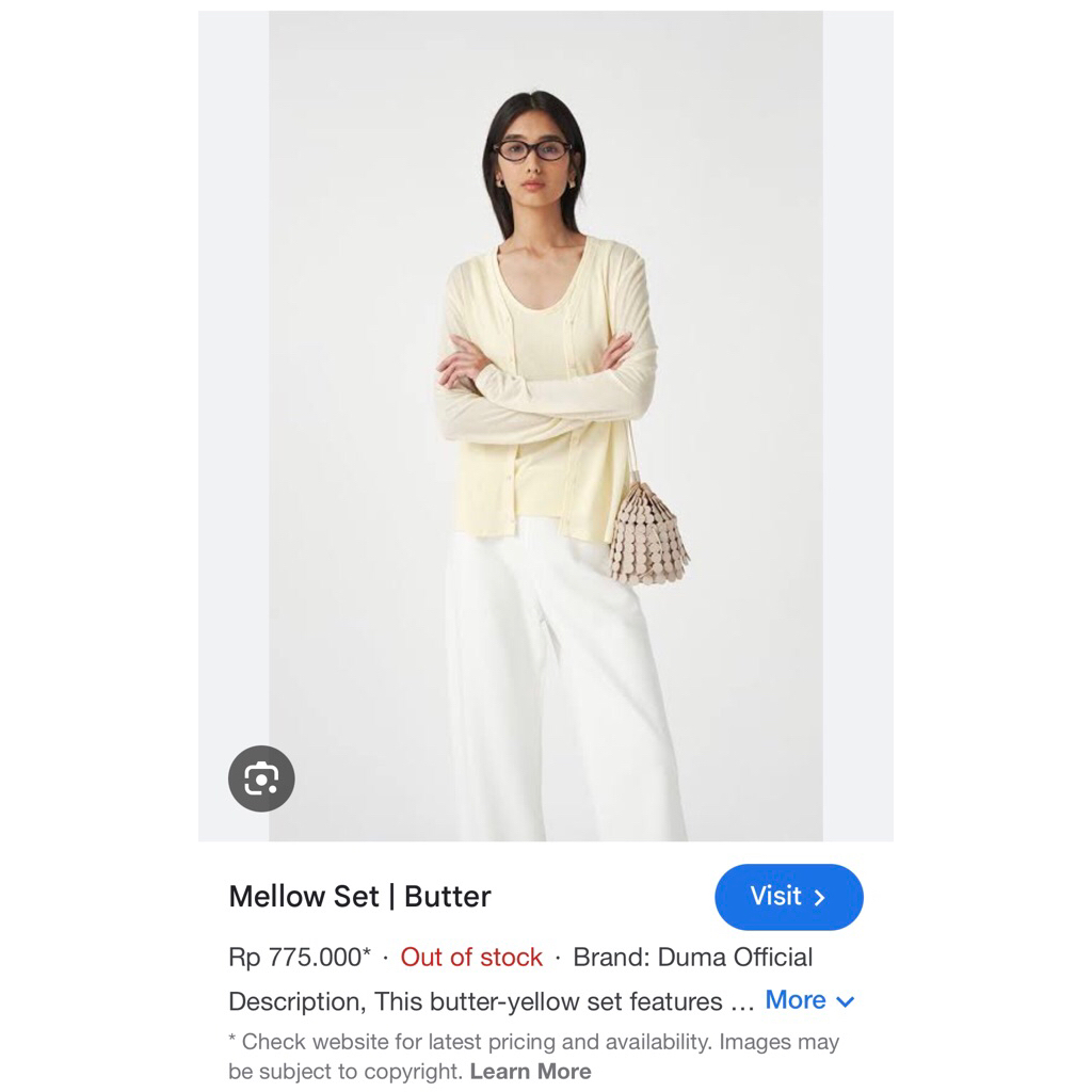 Mellow set duma butter (preloved)