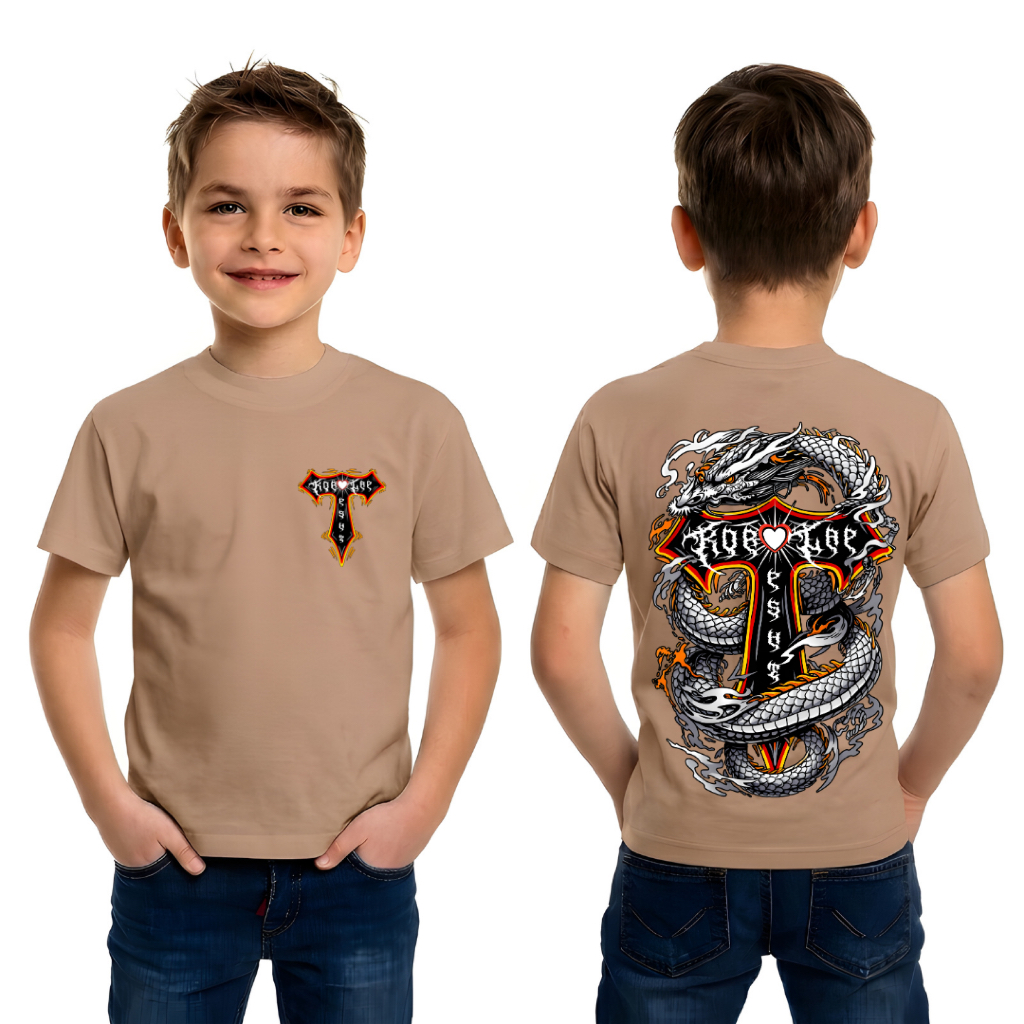 T-shirt Pencak Silat Anak PSHT Korlap Naga - Atasan Silat Terate Kualitas Distro