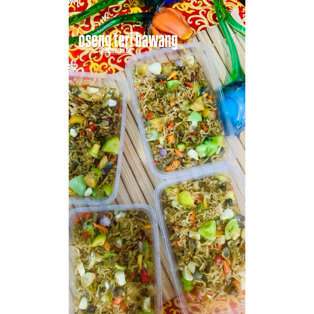 oseng teri bawang (teri party) frozen food 250g
