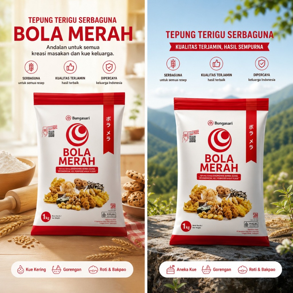 Tepung Terigu Bola Merah 1kg