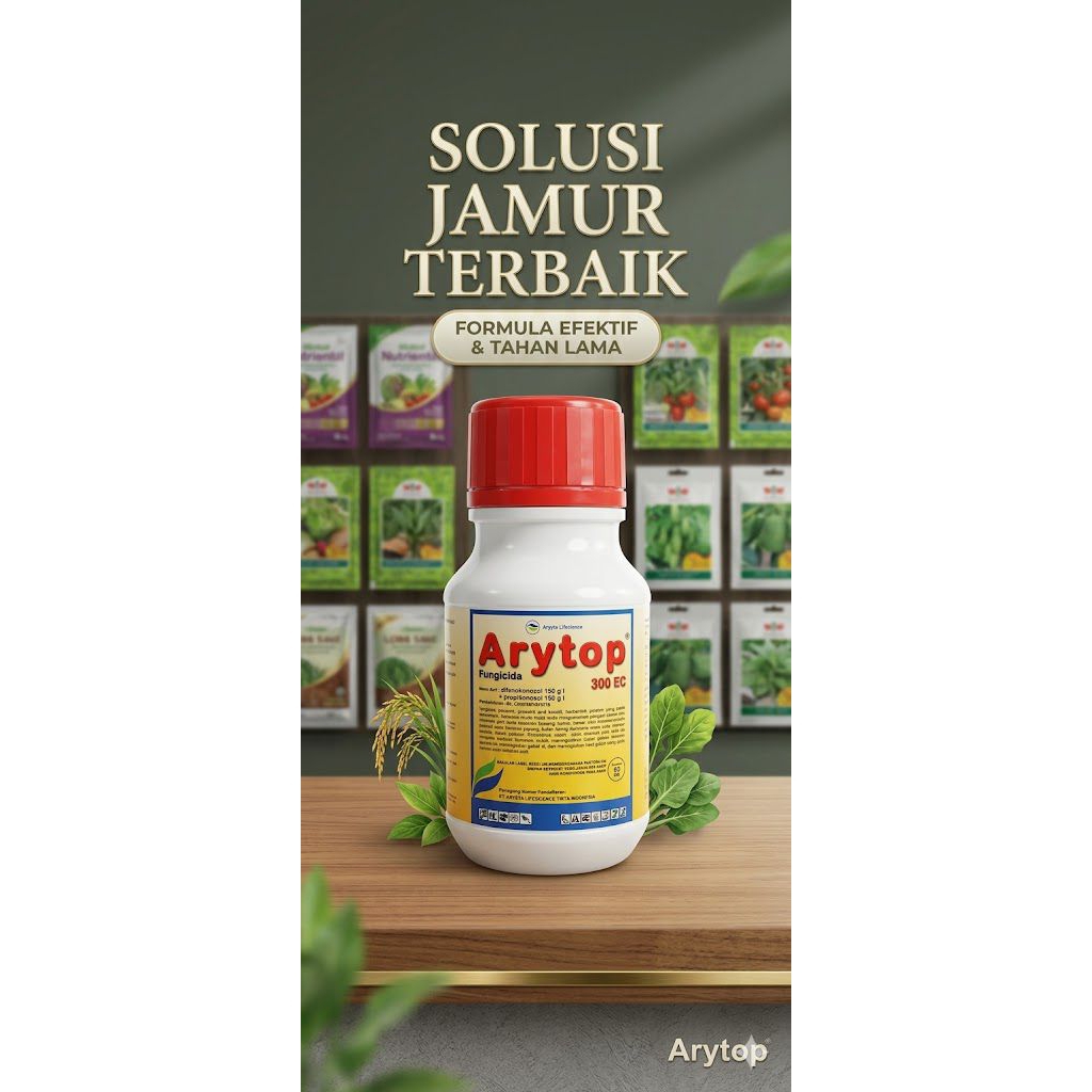 Fungisida Arytop 300ec kemasan 100ml kandungan difenokonazole& propikanazole