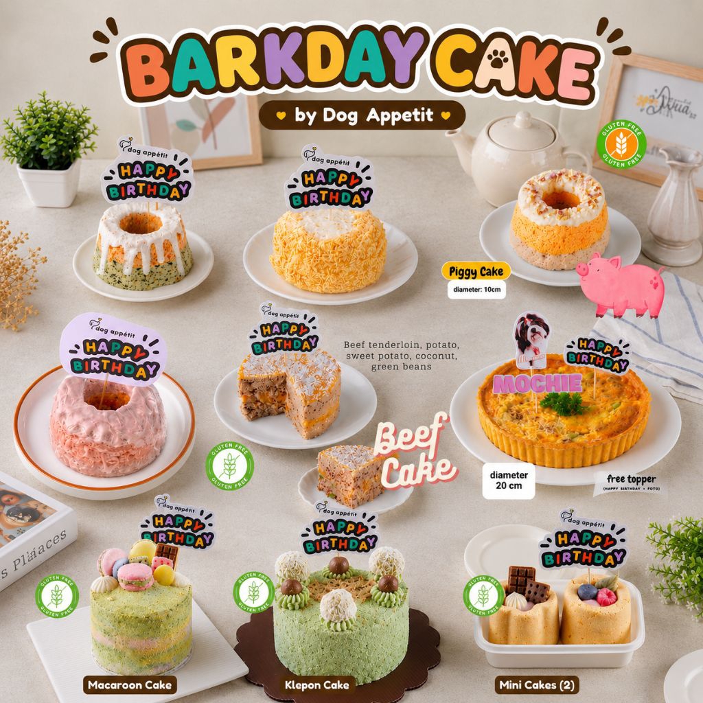 Dog Appetit BARKDAY CAKE Kue Ulang Tahun Anabul Anjing Kucing