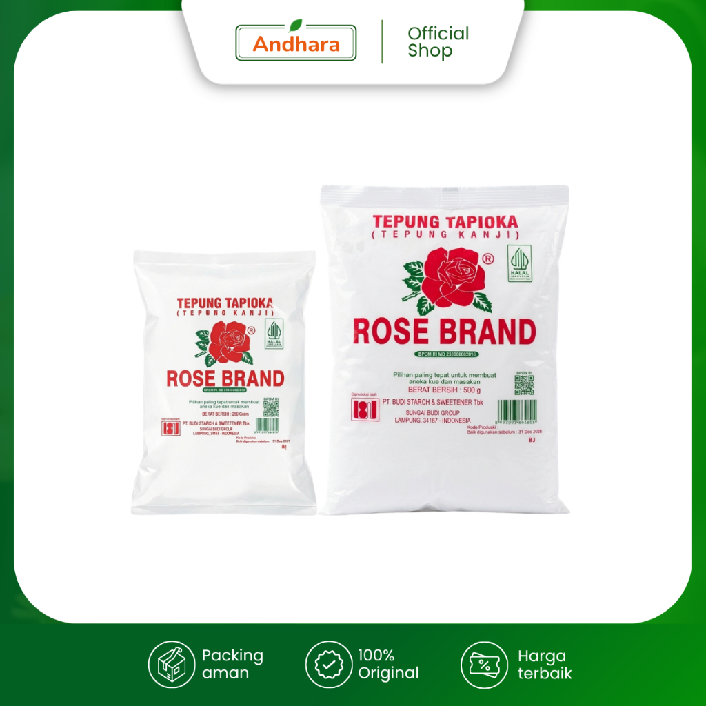 ROSE BRAND Tepung Kanji/ Tepung Tapioka 250gr & 500gr