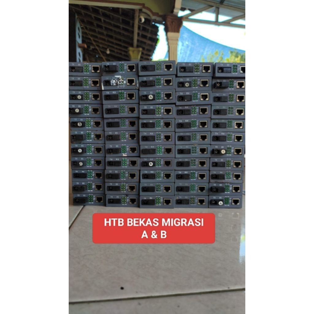 HTB Bekas Migrasi A&B + 2FO 4LAN + 6FO 2LAN dll. Second NORMAL Media Converter Fiber Optic