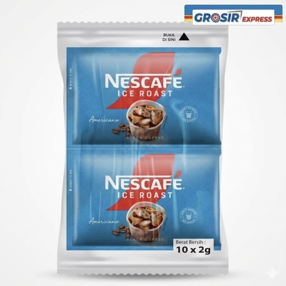 Nescafe Americano 10x2g - [Ecer & Grosir Dus] Kopi Hitam Tanpa Ampas Ready