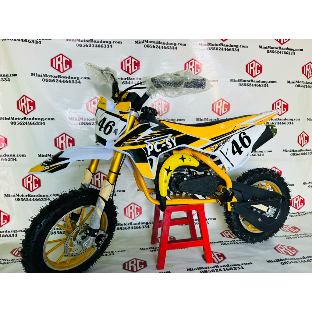 motor mini trail anak 49cc 2t matic rangka pipa PCSY