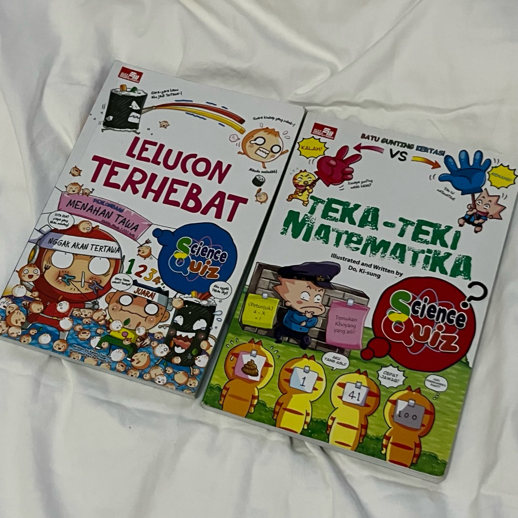Preloved Buku Pengetahuan Anak Teka Teki Matematika Lelucon Terhebat Science Quiz Edu Comic Book Ens
