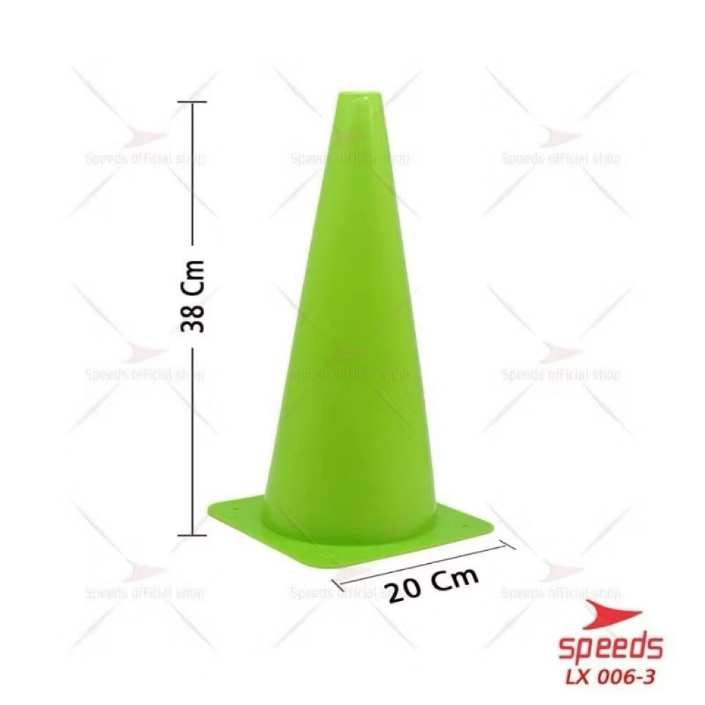 SPEEDS cone kerucut 38cm cone marker penanda sepak bola futsal ketangkasan