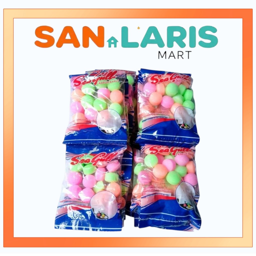 Kamper Pewangi Lemari Pakaian Seagull 25g - Aroma Harum, Anti Jamur, Pengusir Serangga