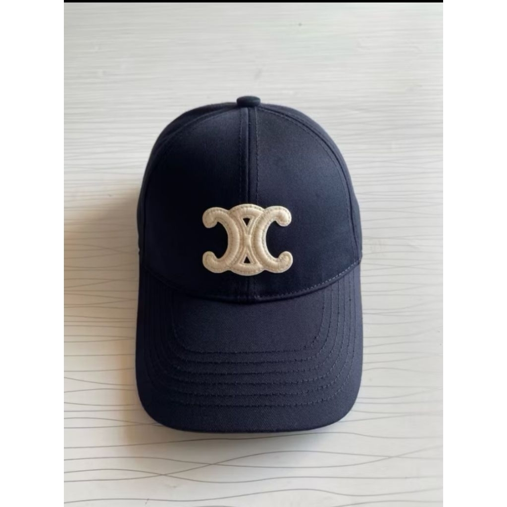 Celine Triomphe Baseball Cap Black