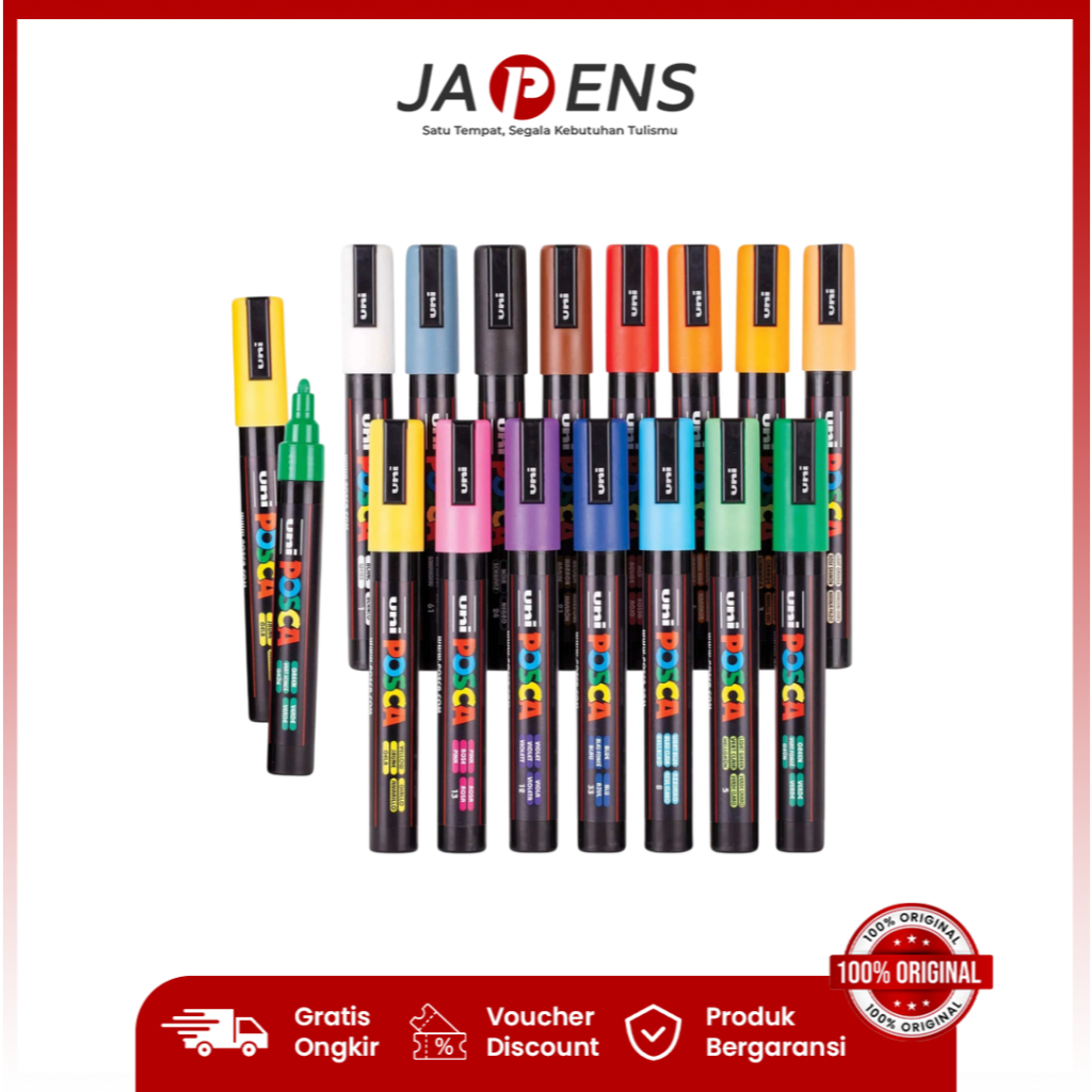 Uni POSCA PC-5M Marker Pen/ Spidol Posca/Spidol Cat