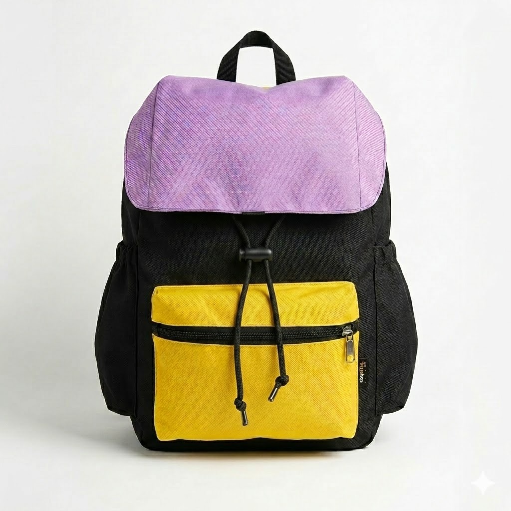 Tas Koema - Ransel Wanita Warna Rainbow Tas Punggung Sekolah Waterproof