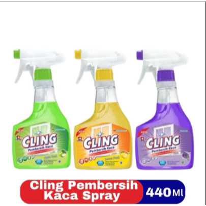 Cling Botol Spray 440ml - Pembersih Kaca Spray