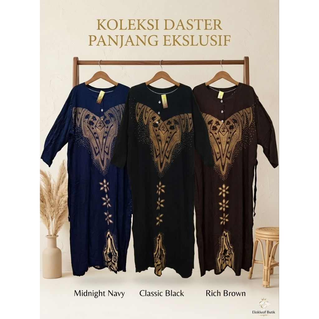 Daster Batik Pekalongan Jumbo Lengan Panjang LD 120