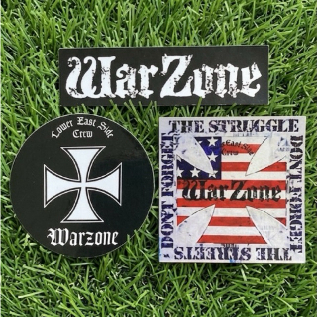 Sticker Pack Band Warzone Hardcore Punk