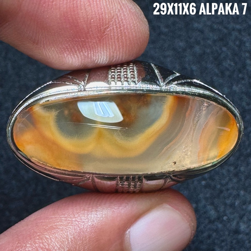 Cincin Batu Akik Natural Lafadz Allah