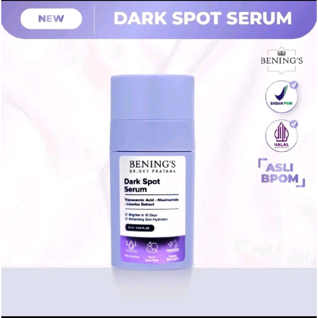 Bening's Darkspot Serum | Menyamarkan Flek Hitam. Bintik Bintik Hitam Pada Wajah