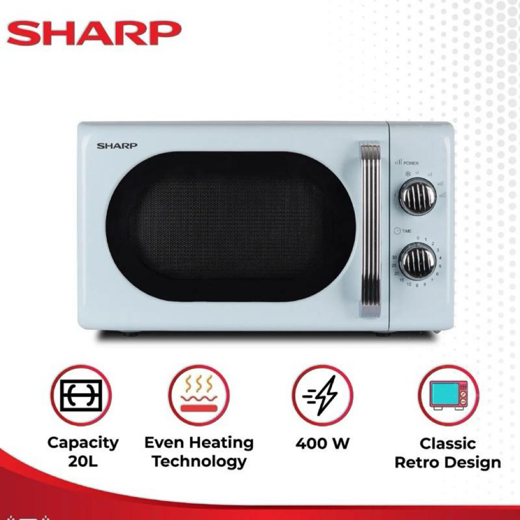 MICROWAVE OVEN SHARP 201MRS - MICROWAVE SHARP 20 LITER - MICROWAVE SHARP LOW WATT - OVEN MICROWAVE S