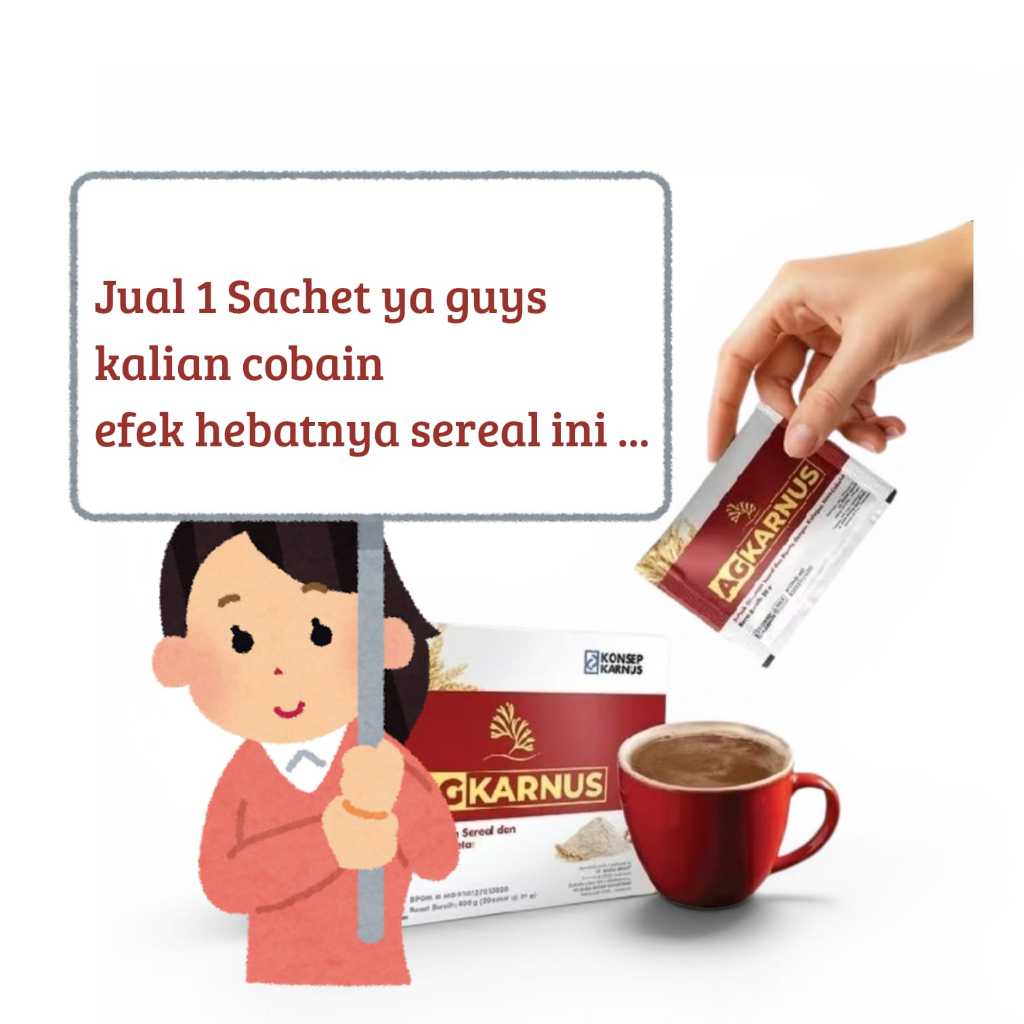 Karnus | AG Sereal Karnus cereal nutrisi tinggi 1Sachet isi 20 gram